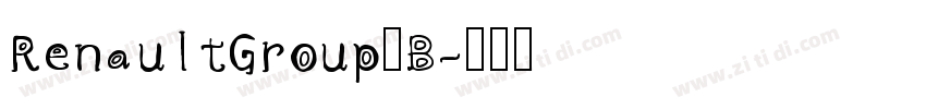 RenaultGroup B字体转换
